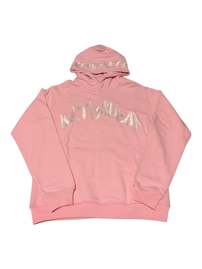 UltraDrop Pink Pullover Hoodie & Flared Pants