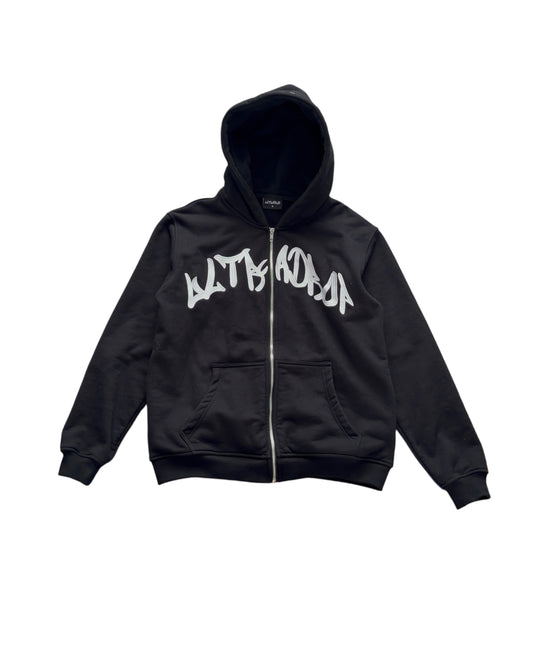 UltraDrop Black Zip-Up Hoodie