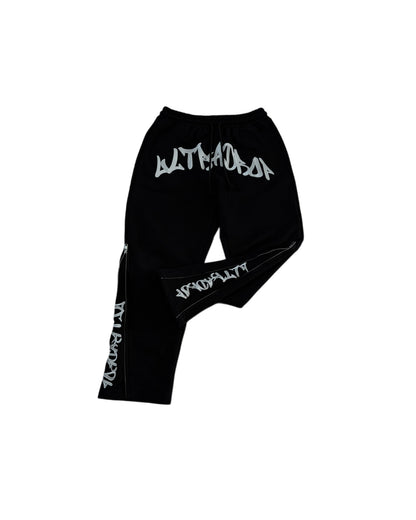 UltraDrop Black Zip-Up Hoodie & Flared Pants
