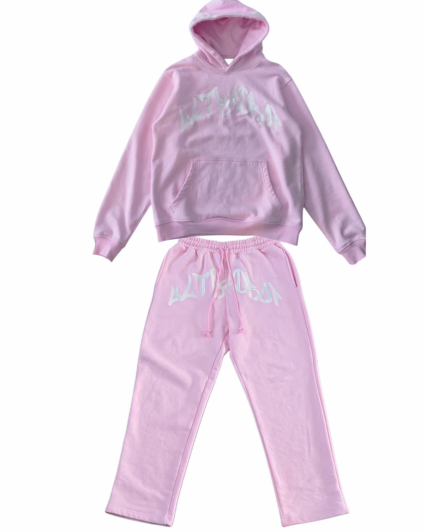 UltraDrop Pink Pullover Hoodie & Baggy Pants