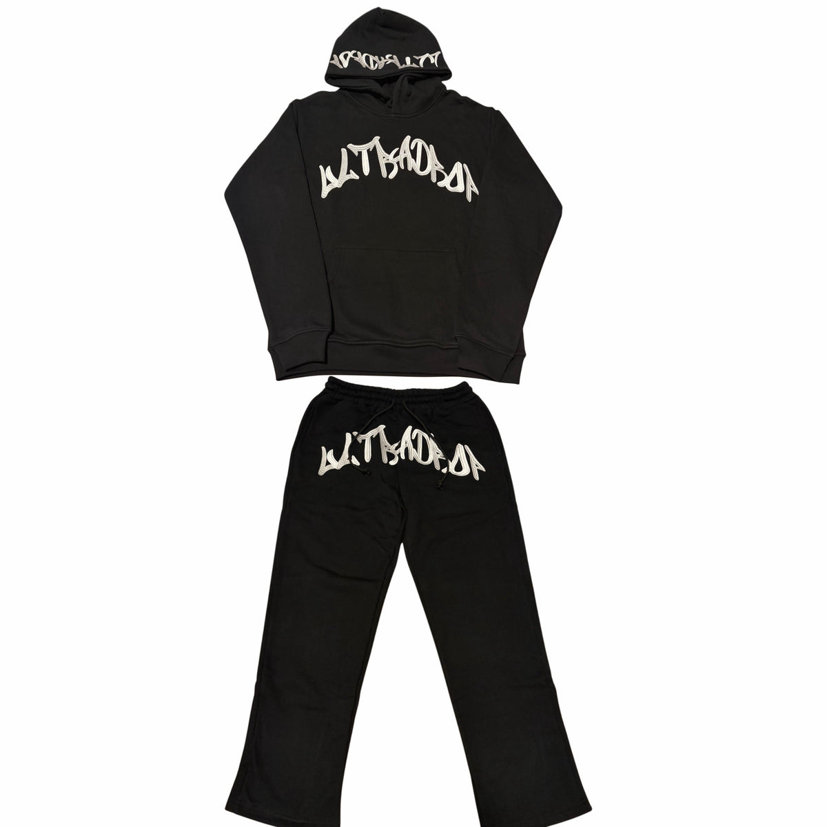 UltraDrop Black Pullover Hoodie & Baggy Pants