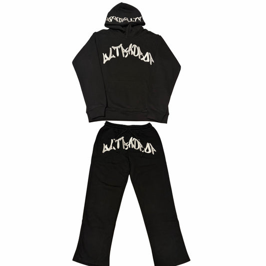 UltraDrop Black Pullover Hoodie & Baggy Pants
