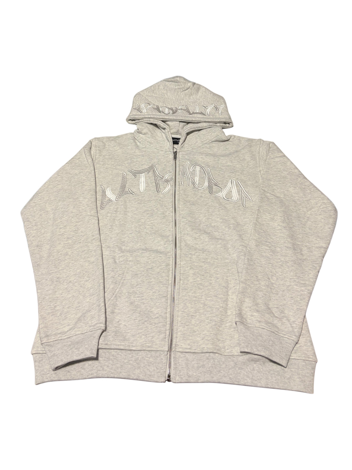 UltraDrop Grey Zip-Up Hoodie