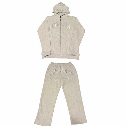 UltraDrop Grey Zip-Up Hoodie & Baggy Pants