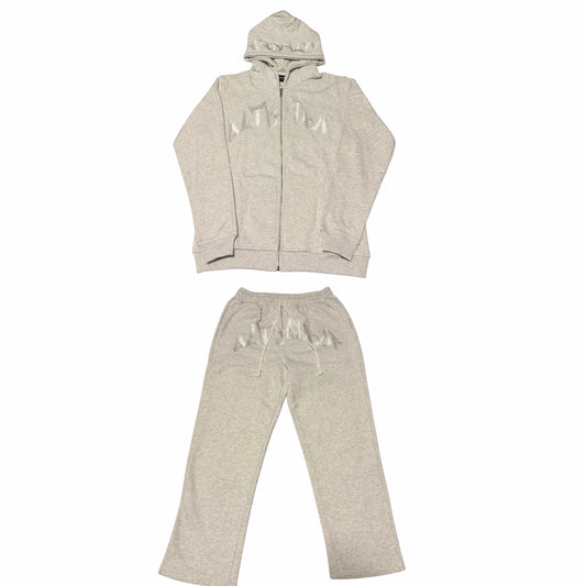 UltraDrop Grey Zip-Up Hoodie & Baggy Pants