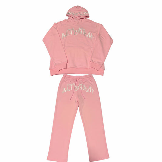 UltraDrop Pink Pullover Hoodie & Baggy Pants
