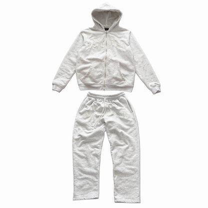 UltraDrop Grey Zip-Up Hoodie & Baggy Pants