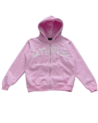 UltraDrop Pink Zip-Up Hoodie & Baggy Pants