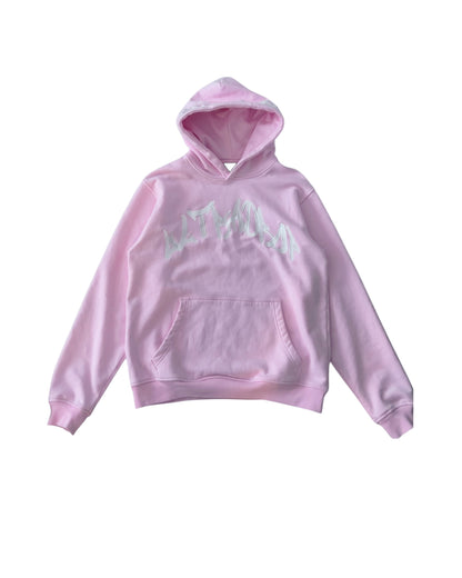 UltraDrop Pink Pullover Hoodie & Flared Pants