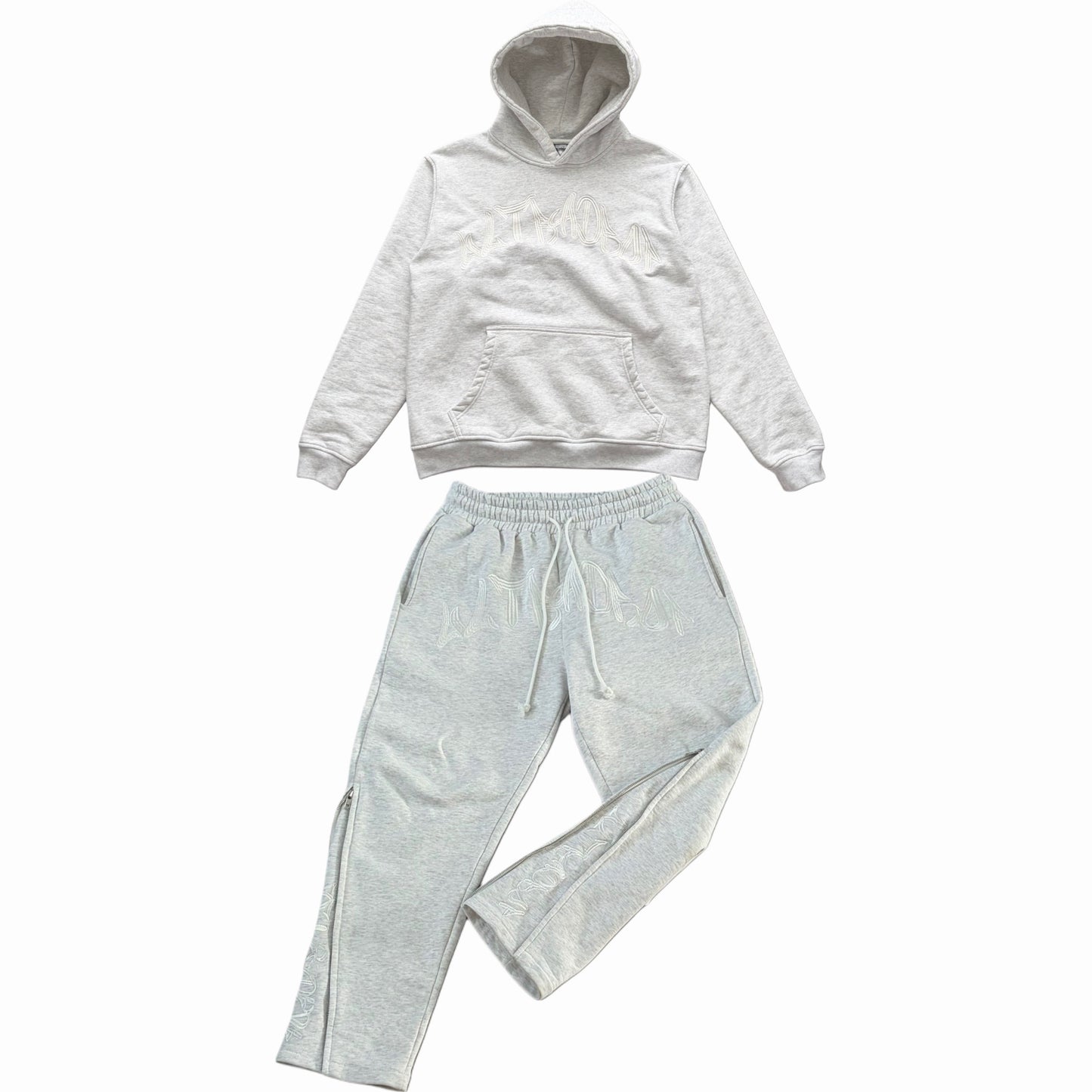 UltraDrop Grey Pullover Hoodie & Flared Pants