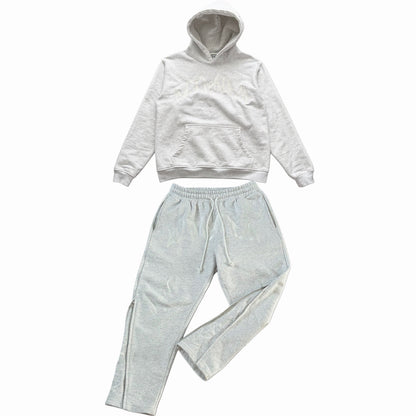 UltraDrop Grey Pullover Hoodie & Flared Pants
