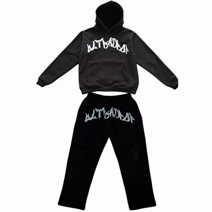 UltraDrop Black Pullover Hoodie & Baggy Pants