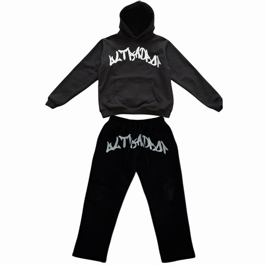 UltraDrop Black Pullover Hoodie & Baggy Pants