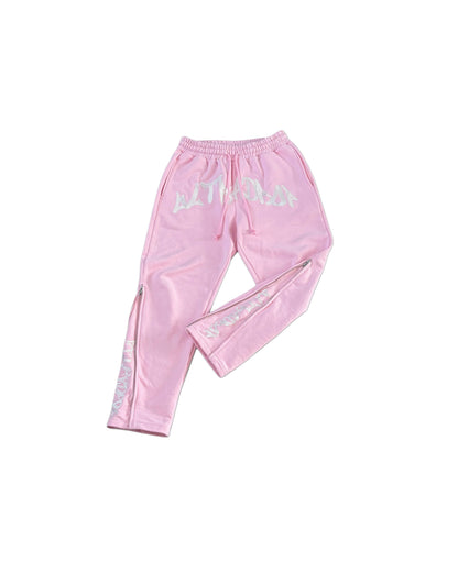 UltraDrop Pink Pullover Hoodie & Flared Pants
