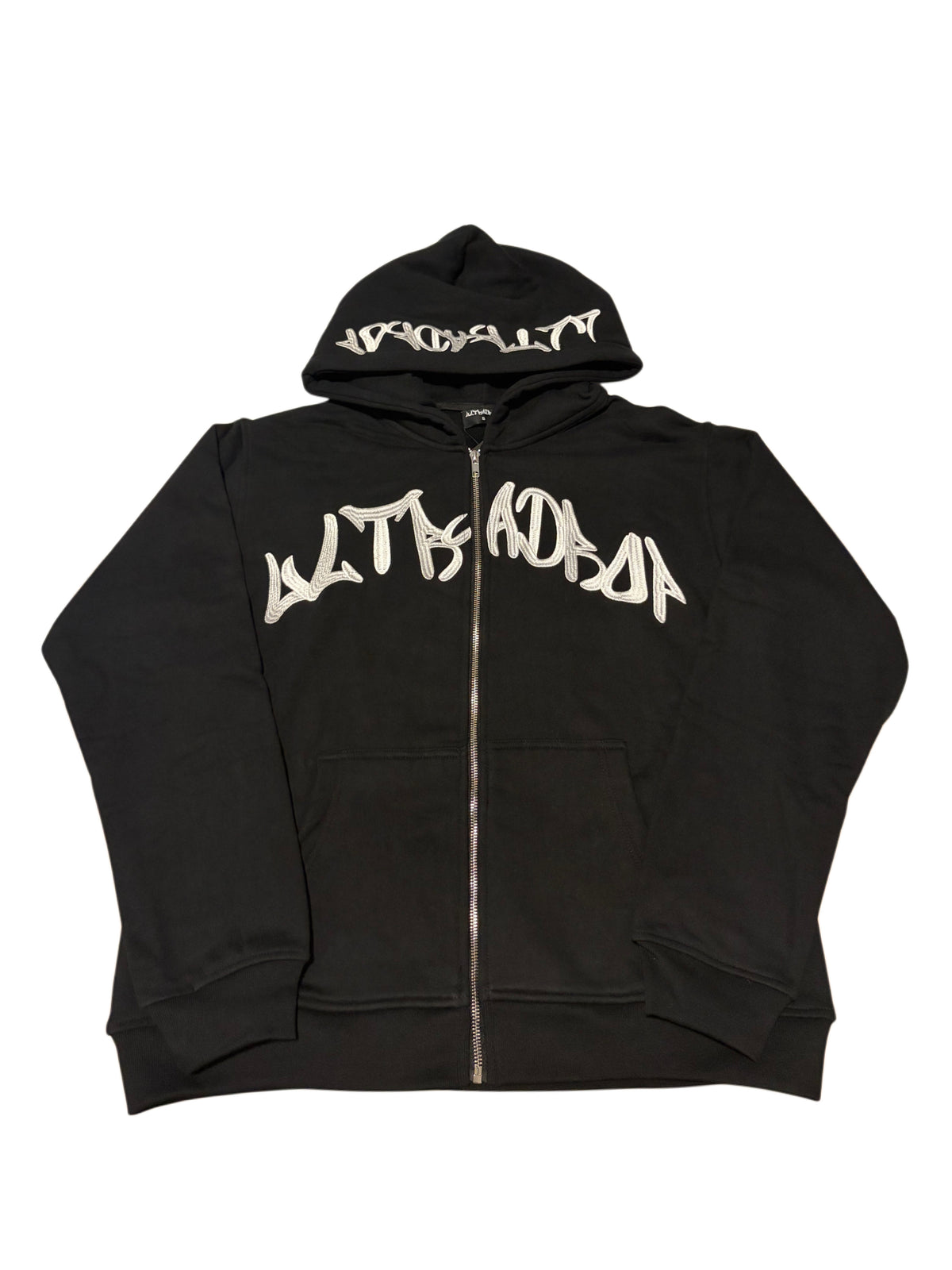UltraDrop Black Zip-Up Hoodie