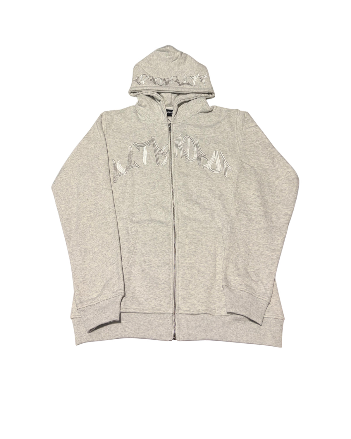 UltraDrop Grey Zip-Up Hoodie & Flared Pants