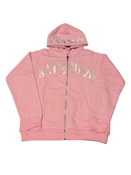 UltraDrop Pink Zip-Up Hoodie